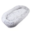 Pawkko human-size orthopedic dog bed in gray - image 8