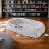 Pawkko human-size orthopedic dog bed in gray - image 5