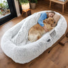 Pawkko human-size orthopedic dog bed in gray - image 7