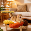 Petal-Shaped Elevated Cat Bed with Washable Cushion