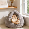 Enclosed Chicken Butt Cat Bed – Plush Resting Nest