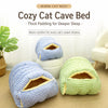 Enclosed Open-Front Pet Bed for Cats and Small Dogs
