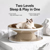 Corrugated Cardboard Cat Scratcher Bed and Tunnel