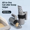All-in-One Cat Litter Scoop with Built-In Bag Holder