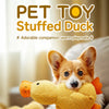 Plush Squeaky Dog Toys – Duck, Disc & Pizza Designs