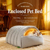 Polyester Semi-Enclosed Pet Bed for Cats and Small Dogs