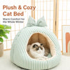 Cozy Enclosed Teepee Pet Bed for Small Dogs and Cats