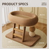 Space-Saving Cat Scratcher and Bed with Sisal Climbing Frame