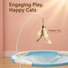 Round Hammock-Style Pet Bed with Hanging Toy