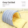 Enclosed Open-Front Pet Bed for Cats and Small Dogs