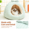 Cozy Enclosed Teepee Pet Bed for Small Dogs and Cats