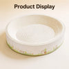 Oval Cat Scratcher with Integrated Bed