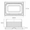 Plastic Dog Potty Tray with Walls, Drawer & Wire Grate