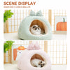 Cozy Enclosed Teepee Pet Bed for Small Dogs and Cats