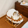 French-Style Cat Bed for Everyday Lounging