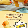 Plush Squeaky Dog Toys – Duck, Disc & Pizza Designs
