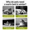 Semi-Enclosed Cat and Dog Bed with Removable Cover