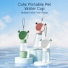 Portable Dog Water Bottle with Foldable Drinking Cup for Travel