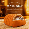 Polyester Semi-Enclosed Pet Bed for Cats and Small Dogs