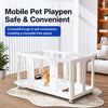Movable Indoor Pet Fence with Door