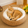 Handwoven Rattan Cat Bed