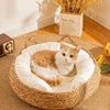 Handwoven Rattan Cat Bed