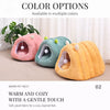 Semi-Enclosed Cat Cave Bed with Tunnel