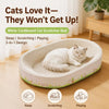 Oval Cat Scratcher with Integrated Bed