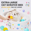 Deep Corrugated Cardboard Cat Scratcher Bed