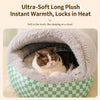 Semi-Enclosed Winter Pet Bed for Cats and Small Dogs