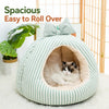 Cozy Enclosed Teepee Pet Bed for Small Dogs and Cats