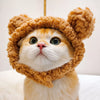Animal-Inspired Pet Costume Hats for Cats and Dogs
