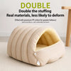 Semi-Enclosed Cat and Dog Bed with Removable Cover