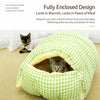 Enclosed Open-Front Pet Bed for Cats and Small Dogs