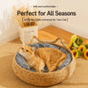 Handwoven Rattan Cat Bed