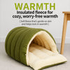 Semi-Enclosed Cat and Dog Bed with Removable Cover