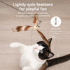 Long-Handle Feather Cat Teaser Wand