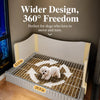 Plastic Dog Potty Tray with Grated Surface