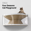 Corrugated Cardboard Cat Scratcher Bed and Tunnel