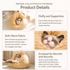 Enclosed Chicken Butt Cat Bed – Plush Resting Nest