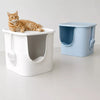 Large Semi-Enclosed Cat Litter Box