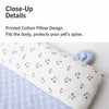 Cotton-Linen Pet Mat with Rabbit-Ear Pillow