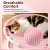 Round Hammock-Style Pet Bed with Hanging Toy
