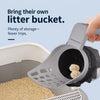 All-in-One Cat Litter Scoop with Built-In Bag Holder