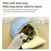 Enclosed Open-Front Pet Bed for Cats and Small Dogs