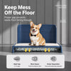 Plastic Dog Potty Tray with Walls, Drawer & Wire Grate