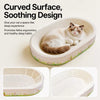Oval Cat Scratcher with Integrated Bed