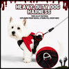 Winged Nylon Dog Harness with Optional Multi-Function Leash