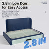 Plastic Dog Potty Tray with Walls, Drawer & Wire Grate