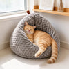 Enclosed Chicken Butt Cat Bed – Plush Resting Nest